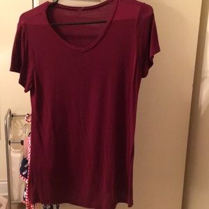 Maroon t-shirt